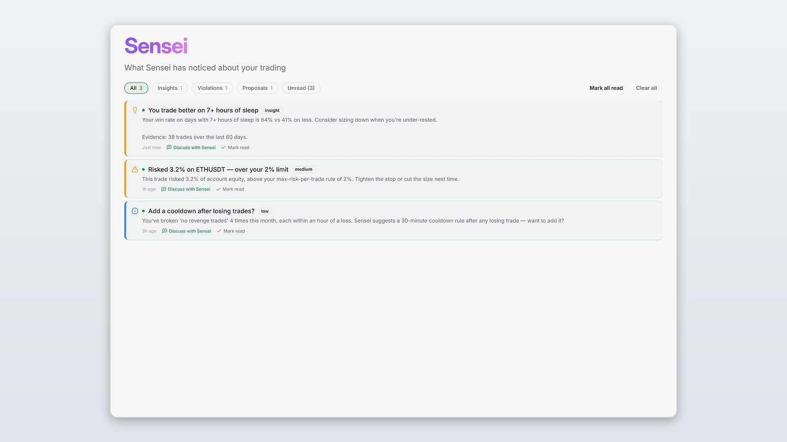 AI Insights in the SimpleMarkets app
